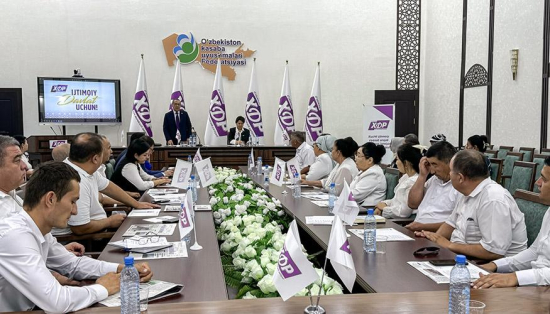 The draft election program was discussed with residents of Bukhara